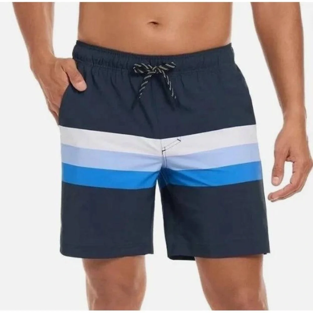 NWT Hurley Swim Short Men's Small Navy Blue Polyester Spandex